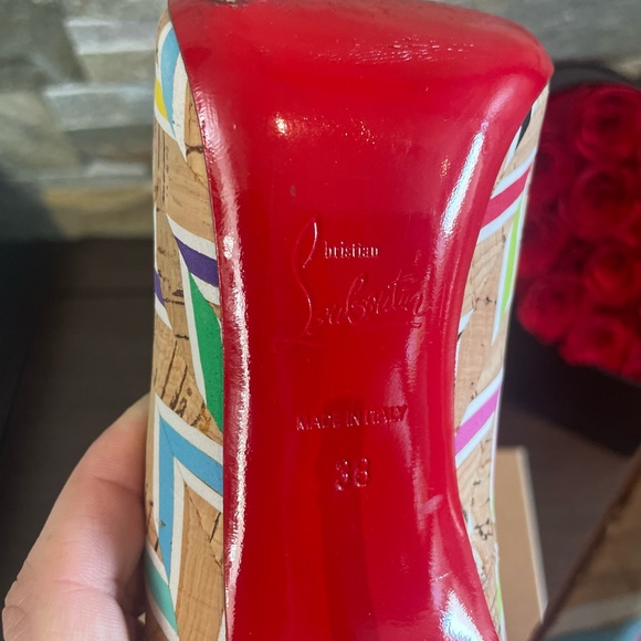 💯 Authentic Christian Louboutin So Kate Cork 120mm - 𝙼𝚄𝚂𝚃 𝚂𝙴𝙻𝙻 ‼️‼️‼️ - Picture 9 of 14